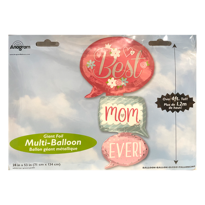 XXL Best Mom Ever - 1 Ballon
