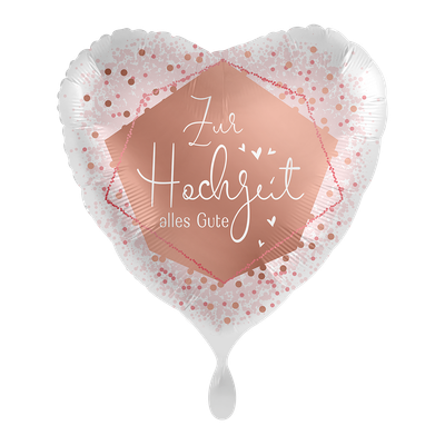 Zur Hochzeit alles Gute - 4 Ballons