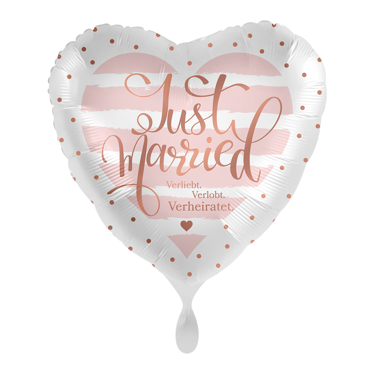 Just Married Rose - GER - 5 Ballons