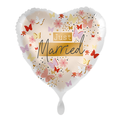 Just Married Tender Butterflies - ENG - 1 Ballon