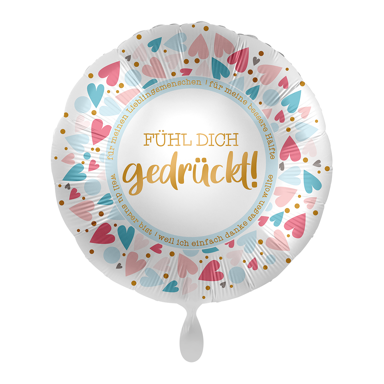 Fühl dich gedrückt - 4 Ballons