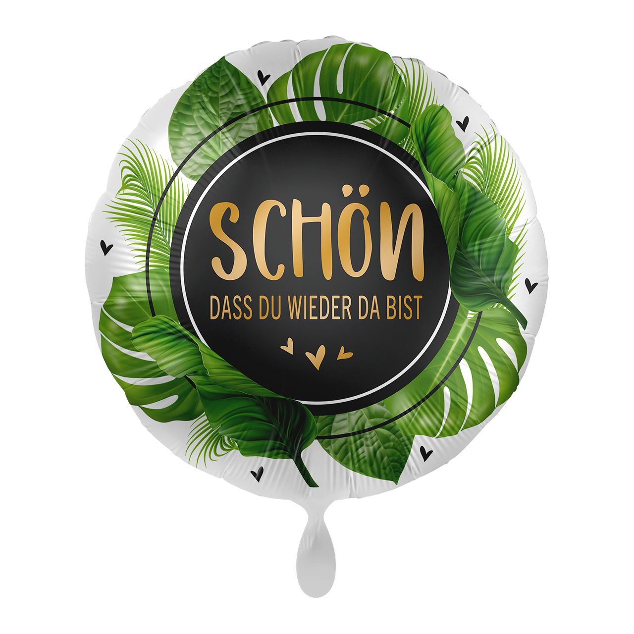 Welcome Palm Leaves - GER - 5 Ballons