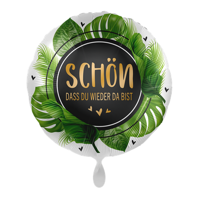 Welcome Palm Leaves - GER - 5 Ballons