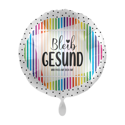 Bleib gesund - Und pass auf Dich auf!  - 2 Ballons