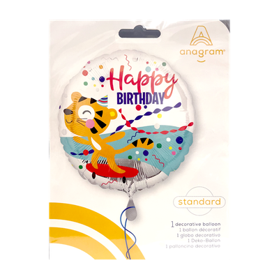 Happy Birthday - Tiger - 5 Ballons