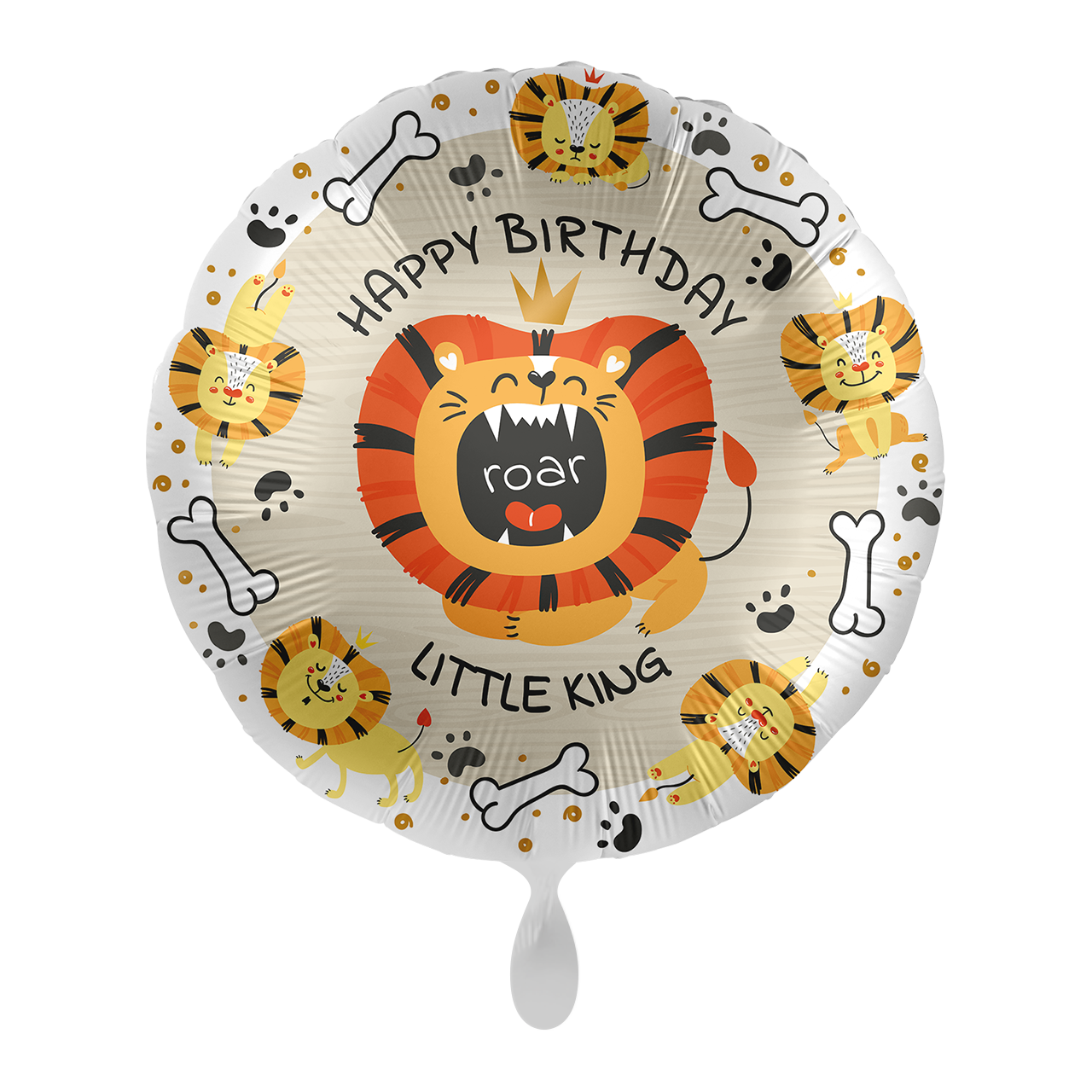 Happy Birthday - Kleiner Löwe - 5 Ballons