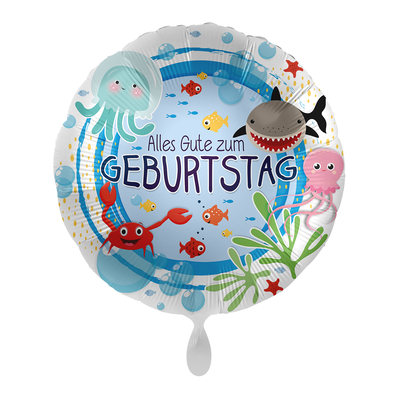 Alles Gute zum Geburtstag - Unterwasserwelt - 5 Ballons