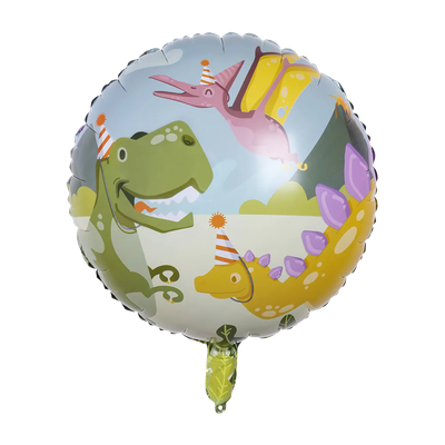 Dinos mit Partyhüten - 5 Ballons