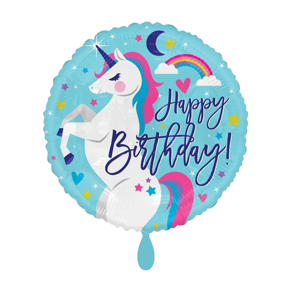 Einhorn - Happy Birthday - 1 Ballon