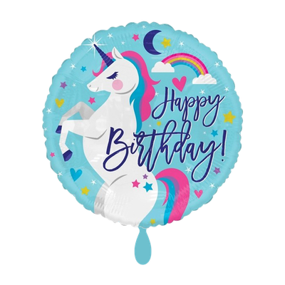 Einhorn - Happy Birthday - 1 Ballon