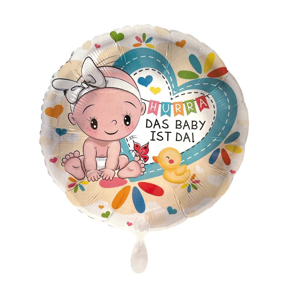 Das Baby ist da – Mädchen - 1 Ballon