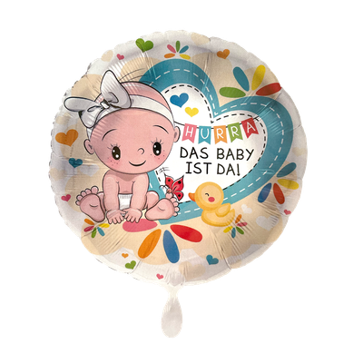 Das Baby ist da – Mädchen - 1 Ballon
