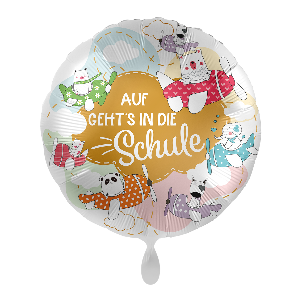 Einschulung - Flugzeuge - 5 Ballons