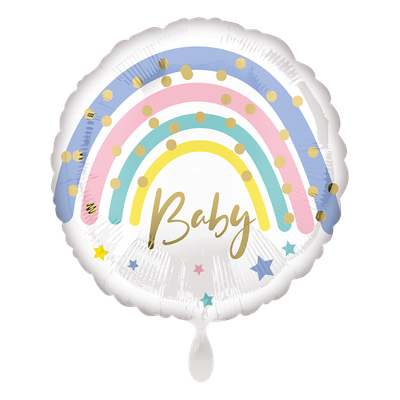 Baby - Regenbogen - 5 Ballons