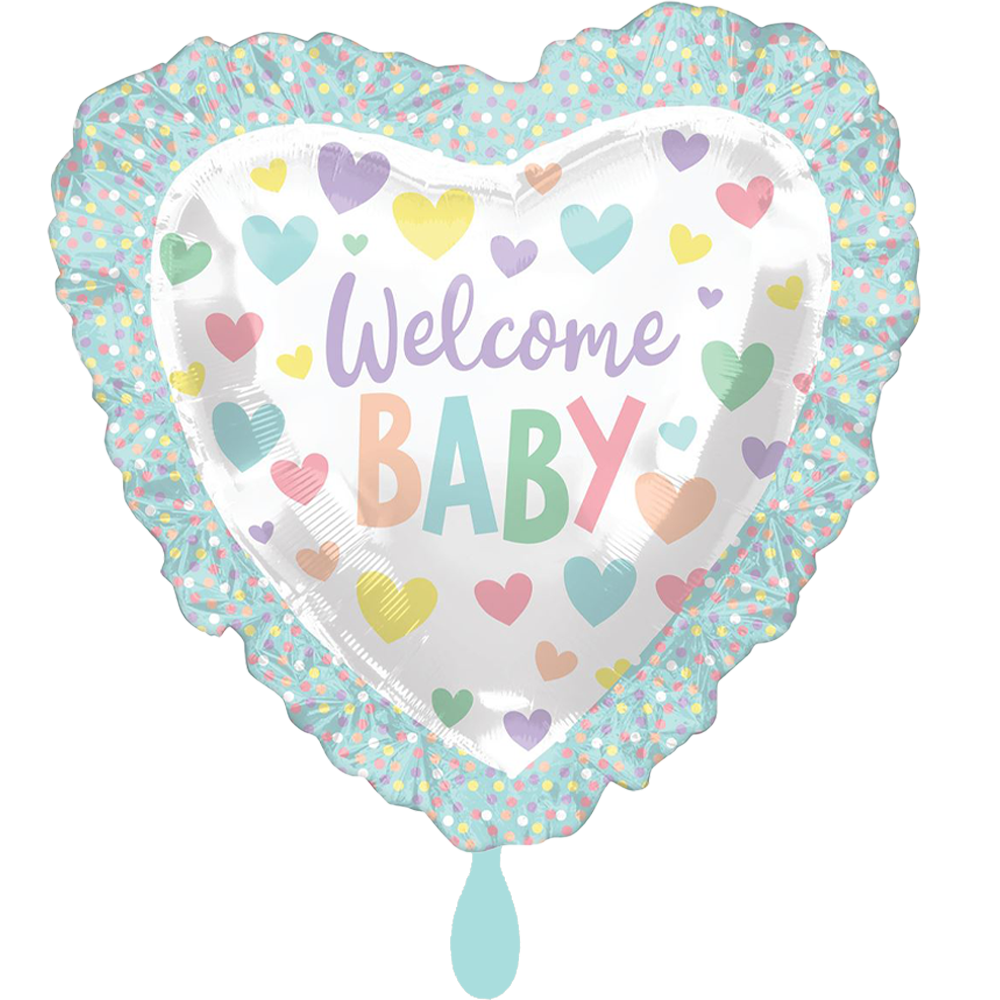 XXL Welcome Baby - 4 Ballons