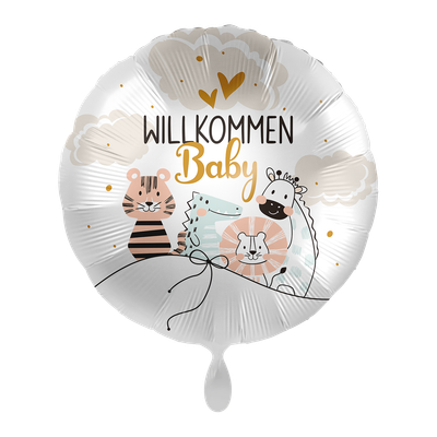 Willkommen Baby - 5 Ballons