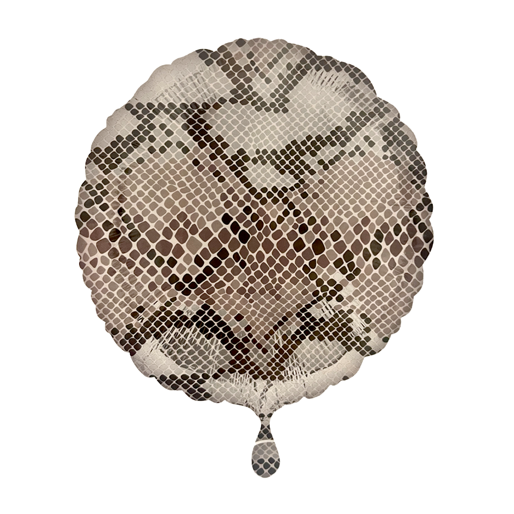 Rund - Schlangenmuster - 1 Ballon