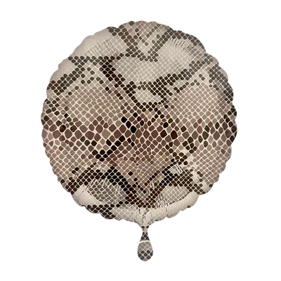 Rund - Schlangenmuster - 1 Ballon