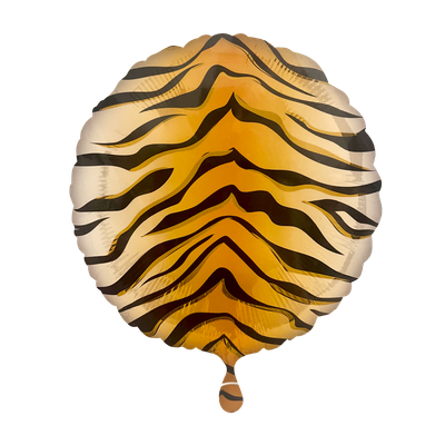 Rund - Tigermuster - 3 Ballons