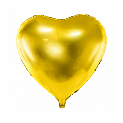 Herz - Gold - Dekoballon - 5 Ballons
