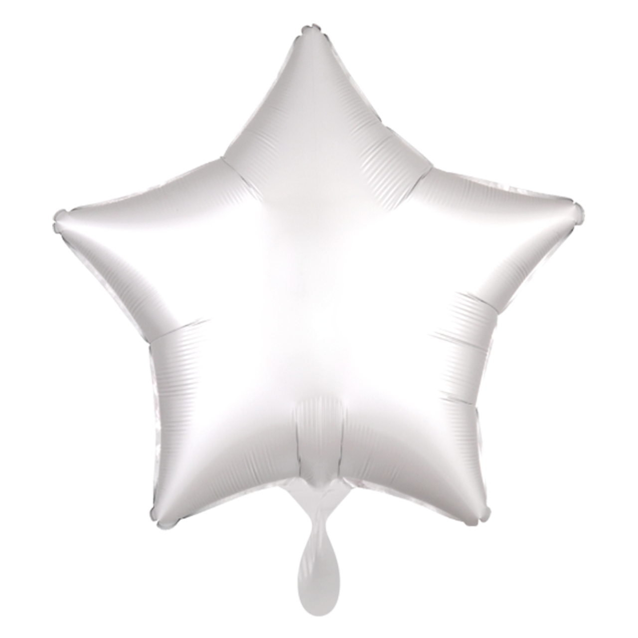 Stern - Satin Weiß - Dekoballon - 4 Ballons
