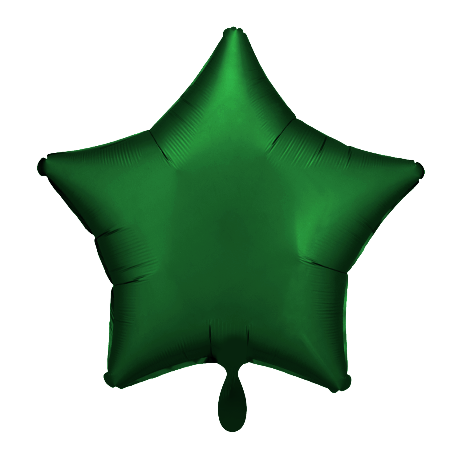 Stern - Satin Grün - Dekoballon - 4 Ballons