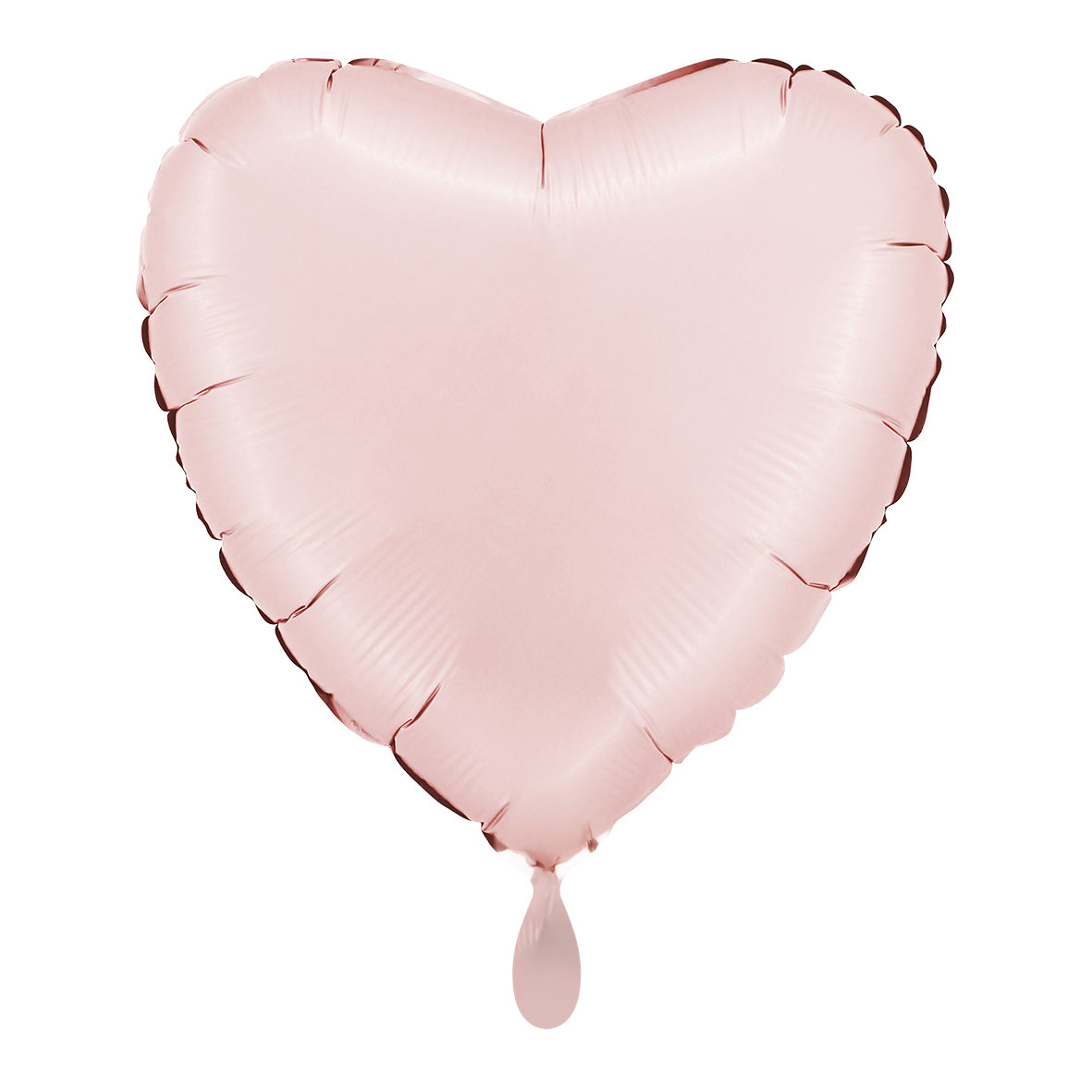 Herz - Satin Pastel Rosa - Dekoballon - 5 Ballons