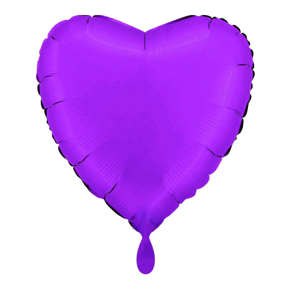 Herz - Satin Lila - Dekoballon - 3 Ballons