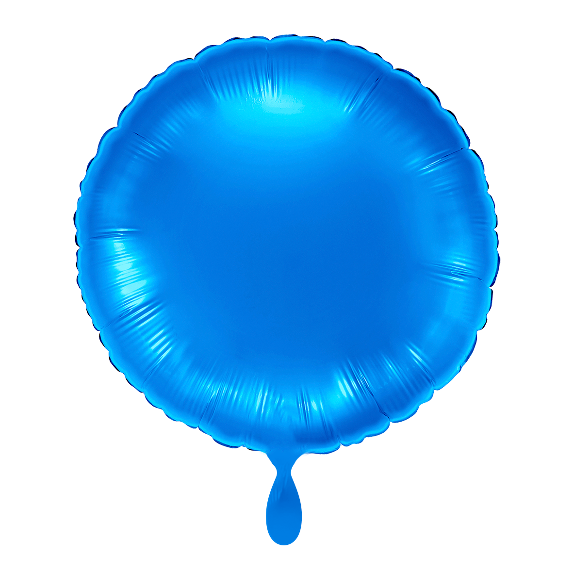 Rund - Blau - Dekoballon - 4 Ballons