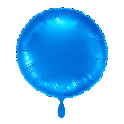 Rund - Blau - Dekoballon - 4 Ballons