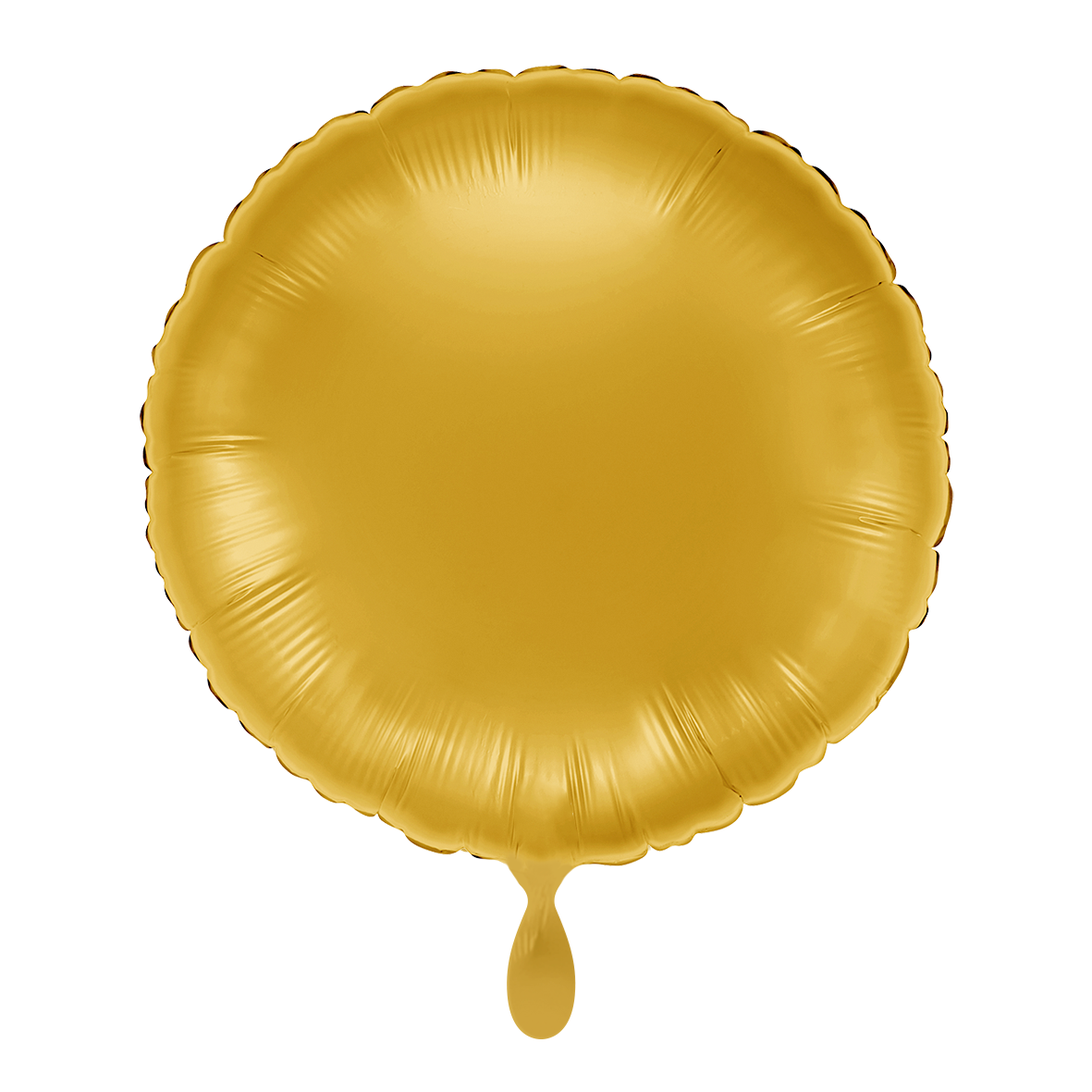 Rund - Gold - Dekoballon - 5 Ballons