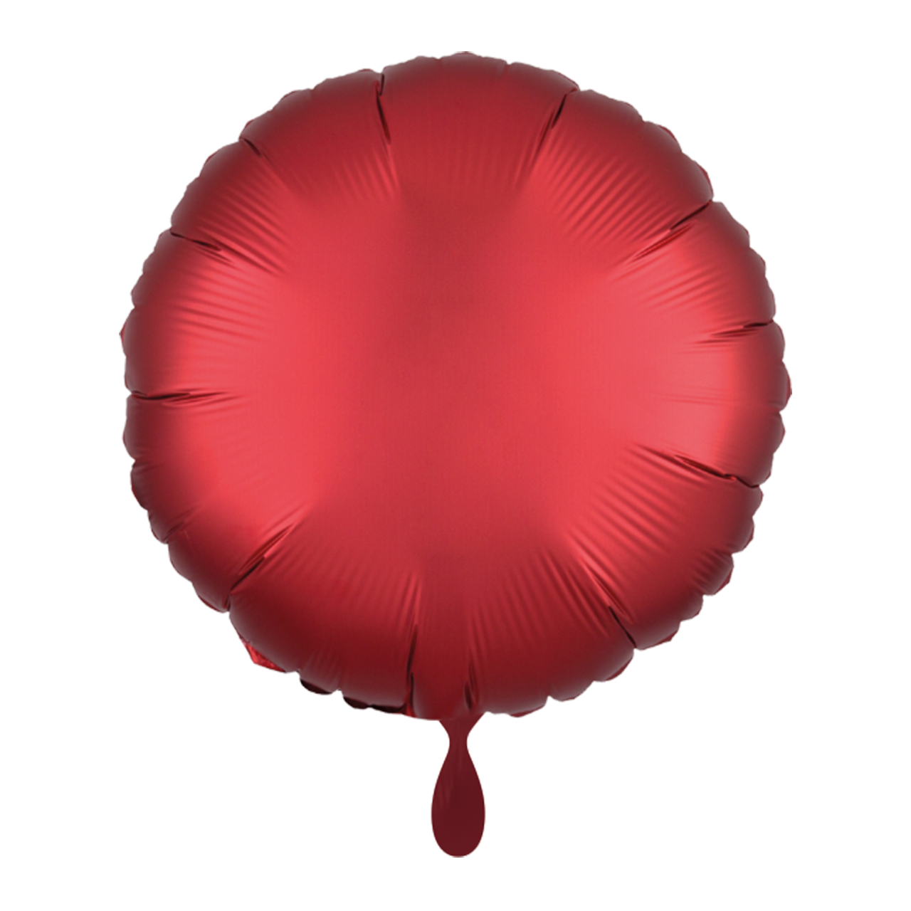 Rund - Satin Rot - Dekoballon - 5 Ballons