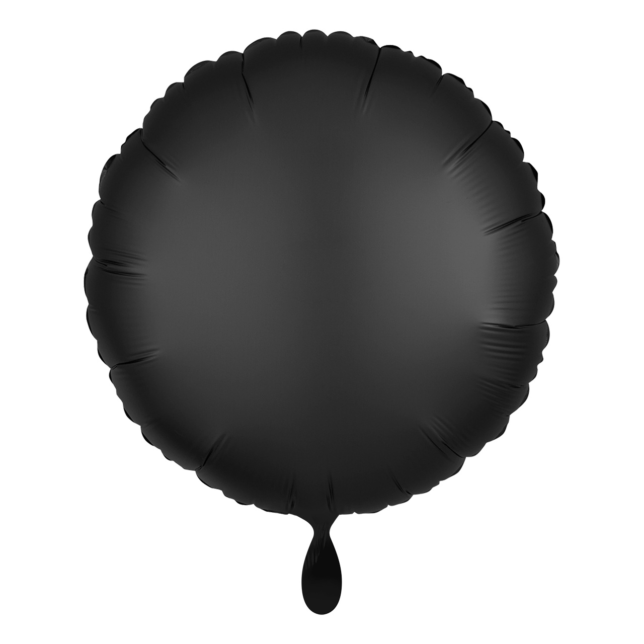 Rund - Satin Schwarz - Dekoballon - 5 Ballons