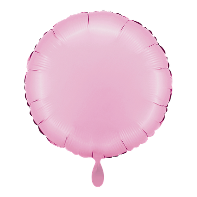 Rund - Satin Rosa Flamingo - Dekoballon - 5 Ballons