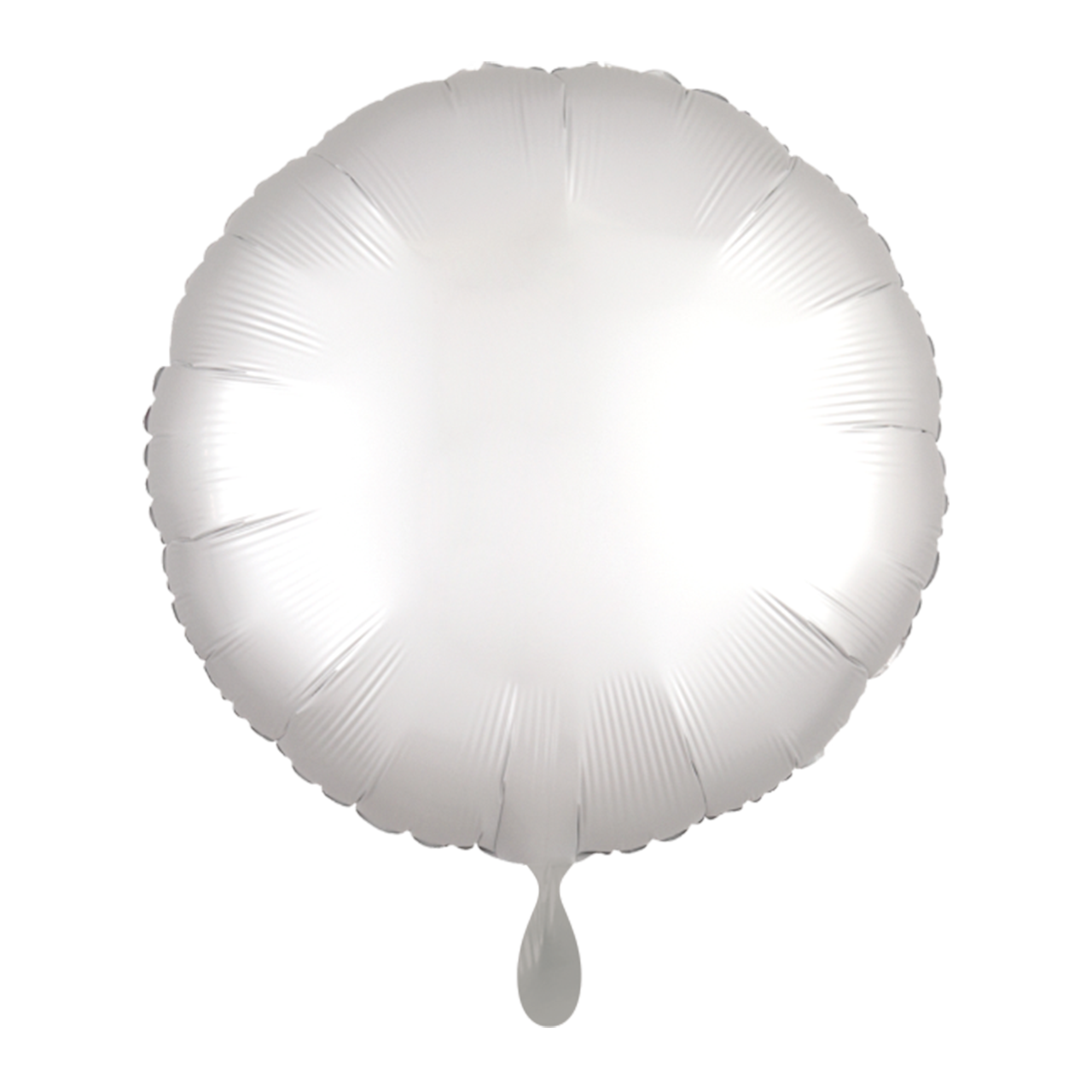 Rund - Satin Weiß - Dekoballon - 5 Ballons