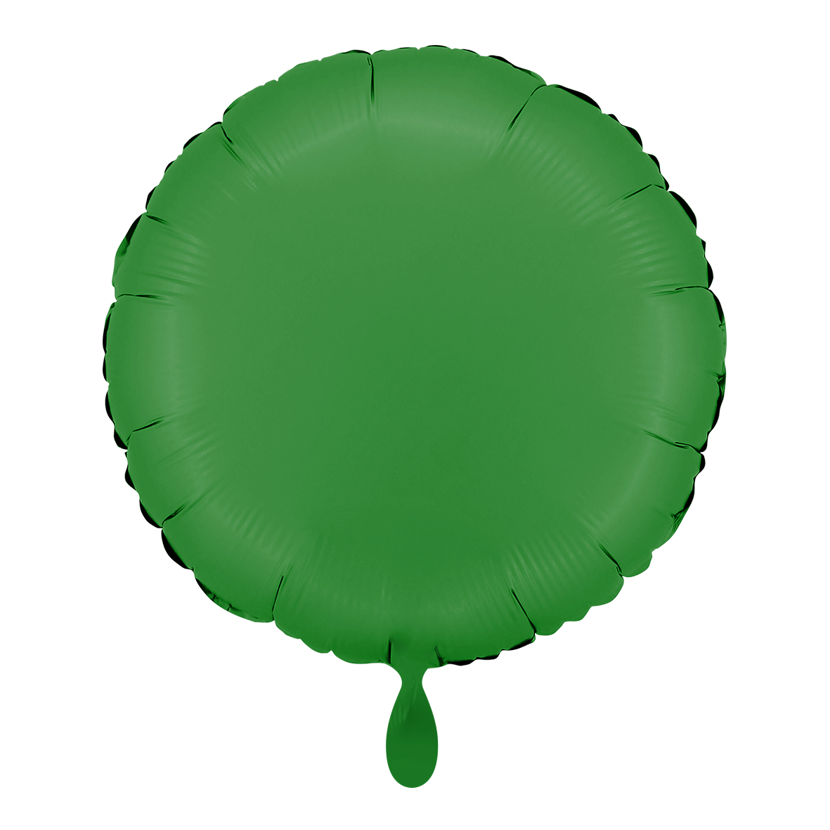 Rund - Satin Grün - Dekoballon - 2 Ballons