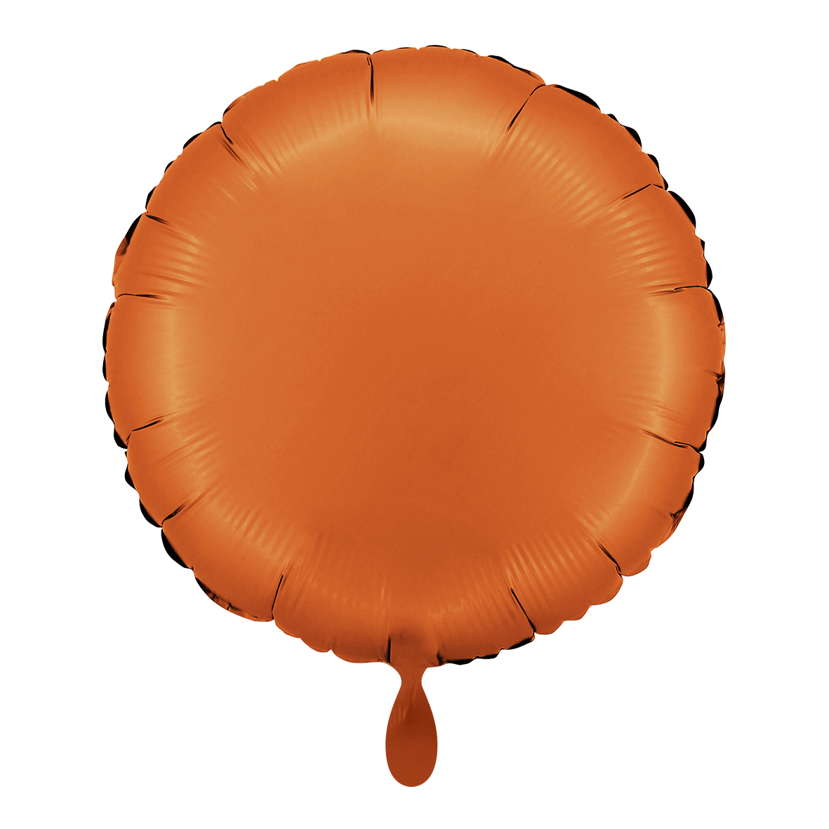 Rund - Satin Orange - Dekoballon - 4 Ballons