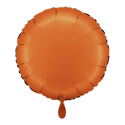 Rund - Satin Orange - Dekoballon - 4 Ballons