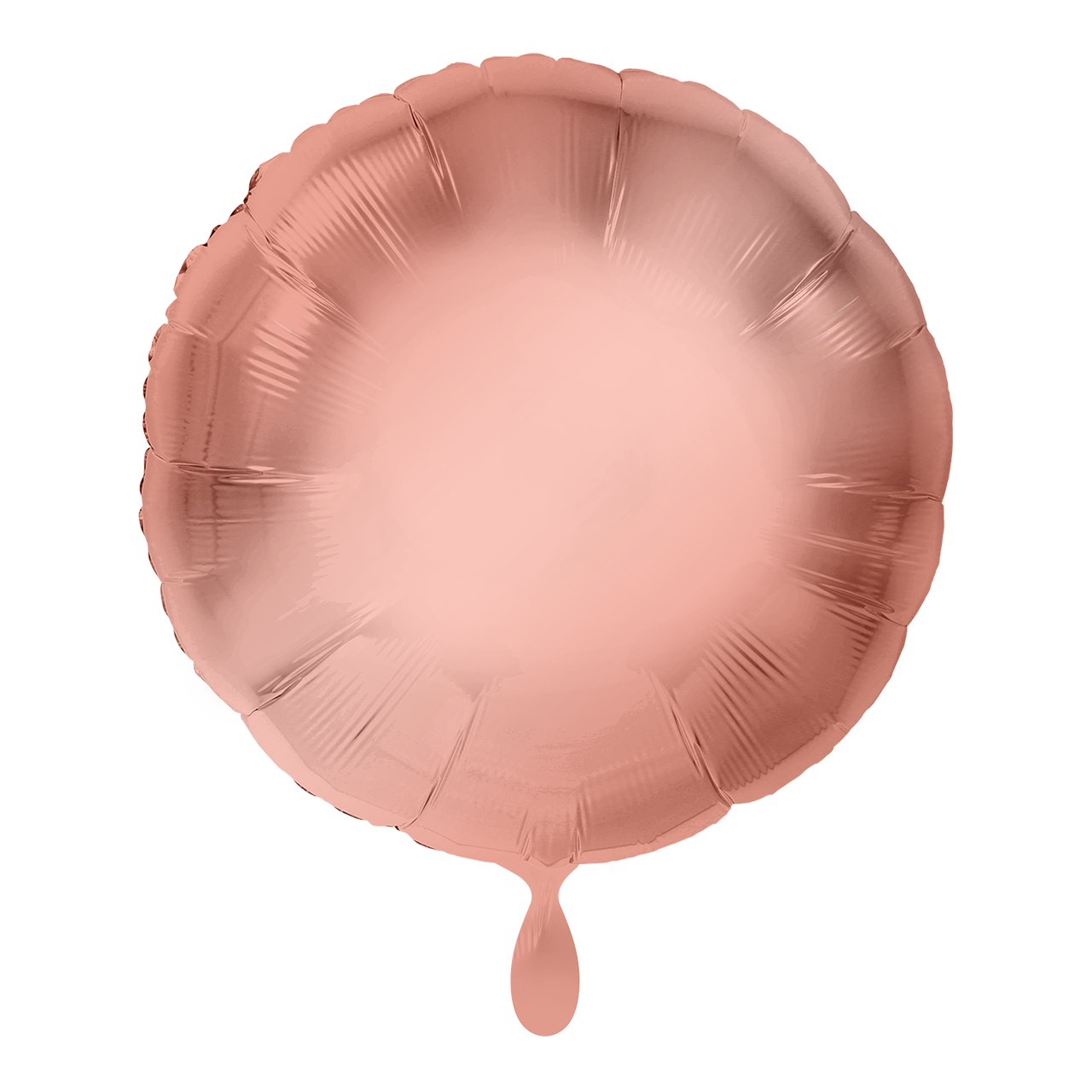 Rund - Rosegold - Dekoballon - 4 Ballons