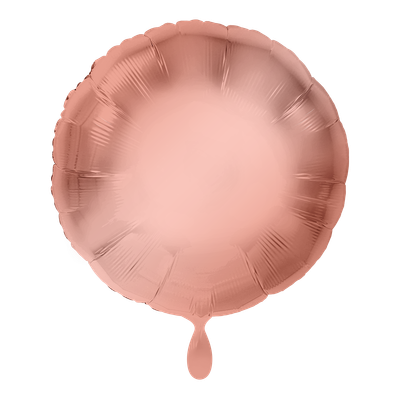 Rund - Rosegold - Dekoballon - 4 Ballons
