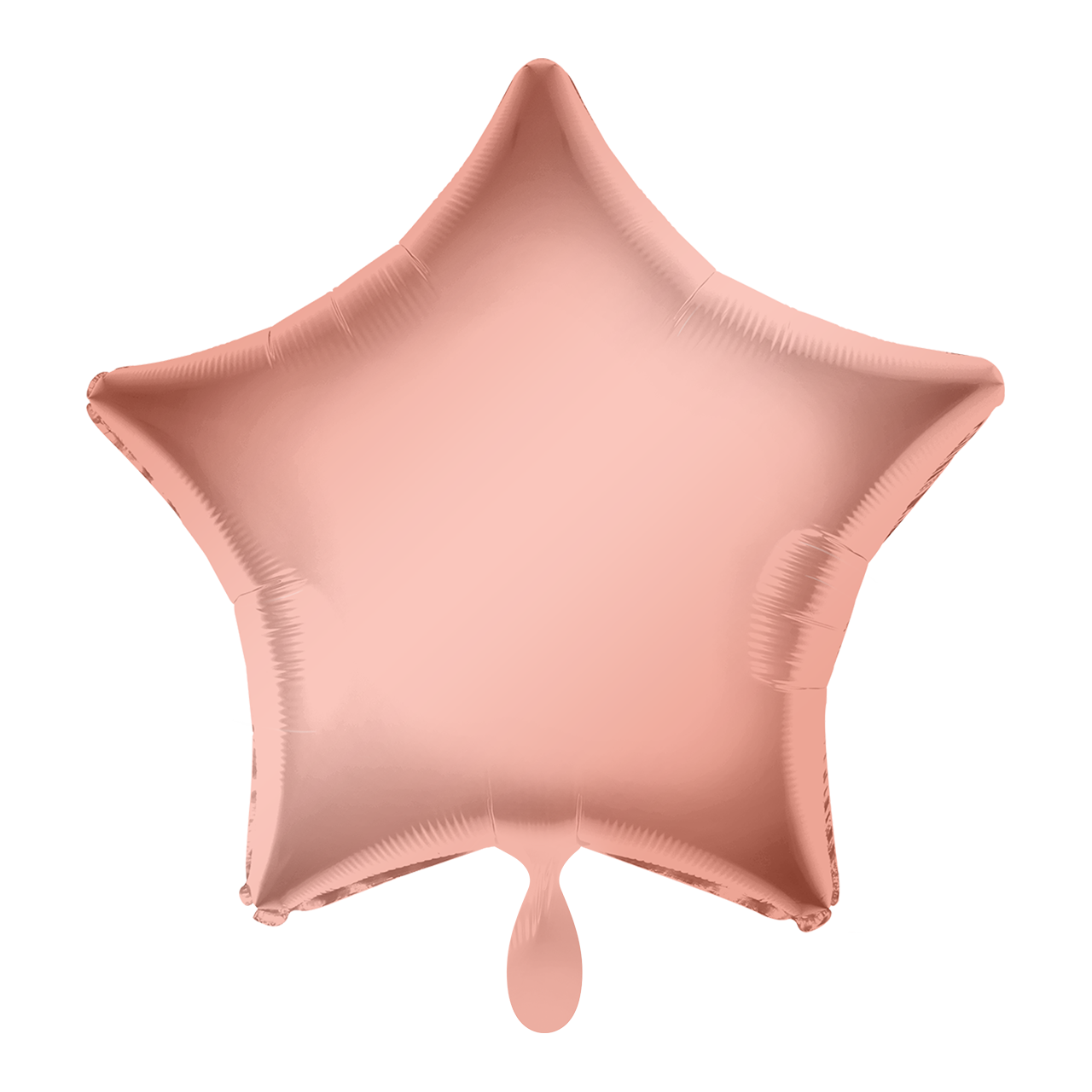 Stern - Rosegold - Dekoballon - 6 Ballons