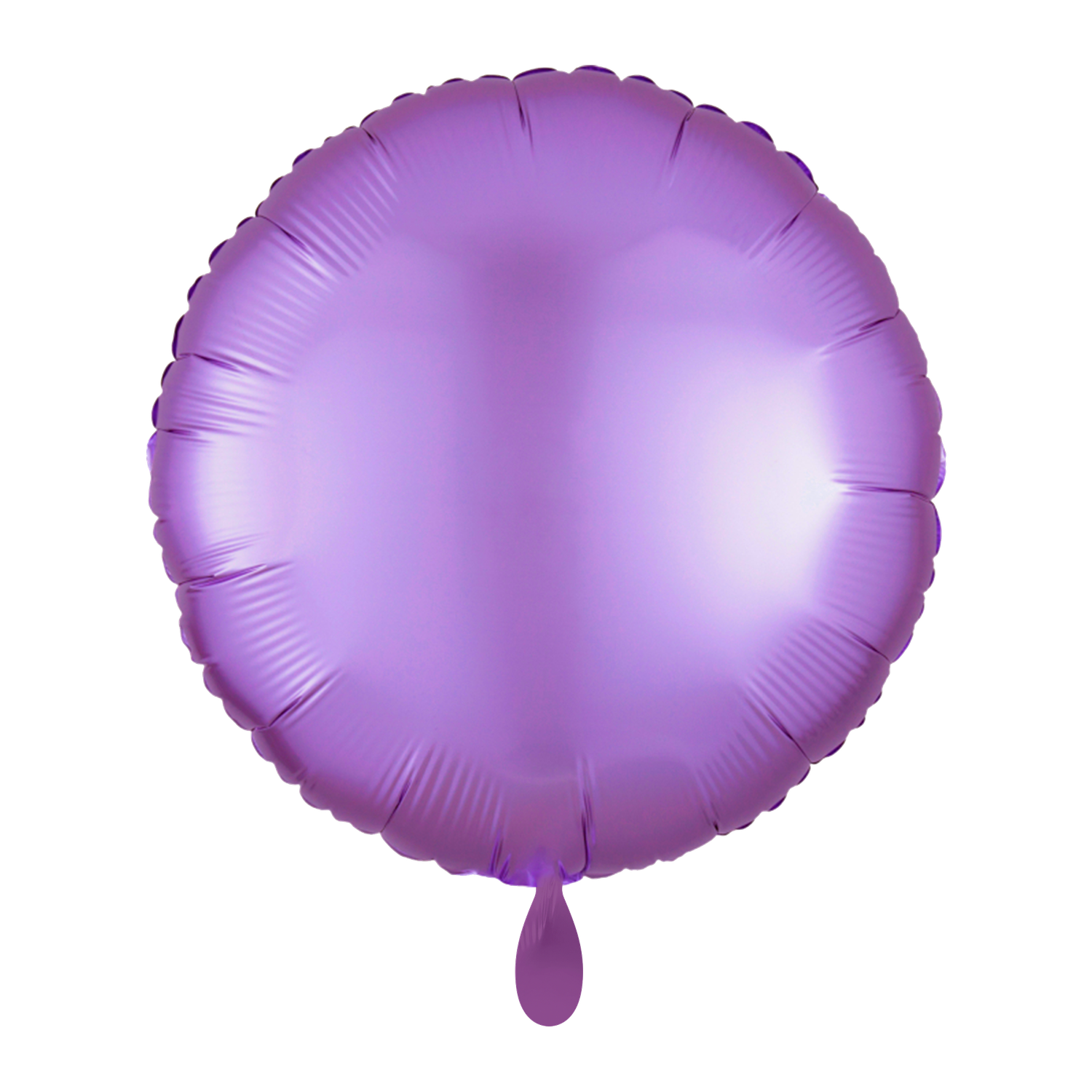 Rund - Satin Lila - Dekoballon - 5 Ballons