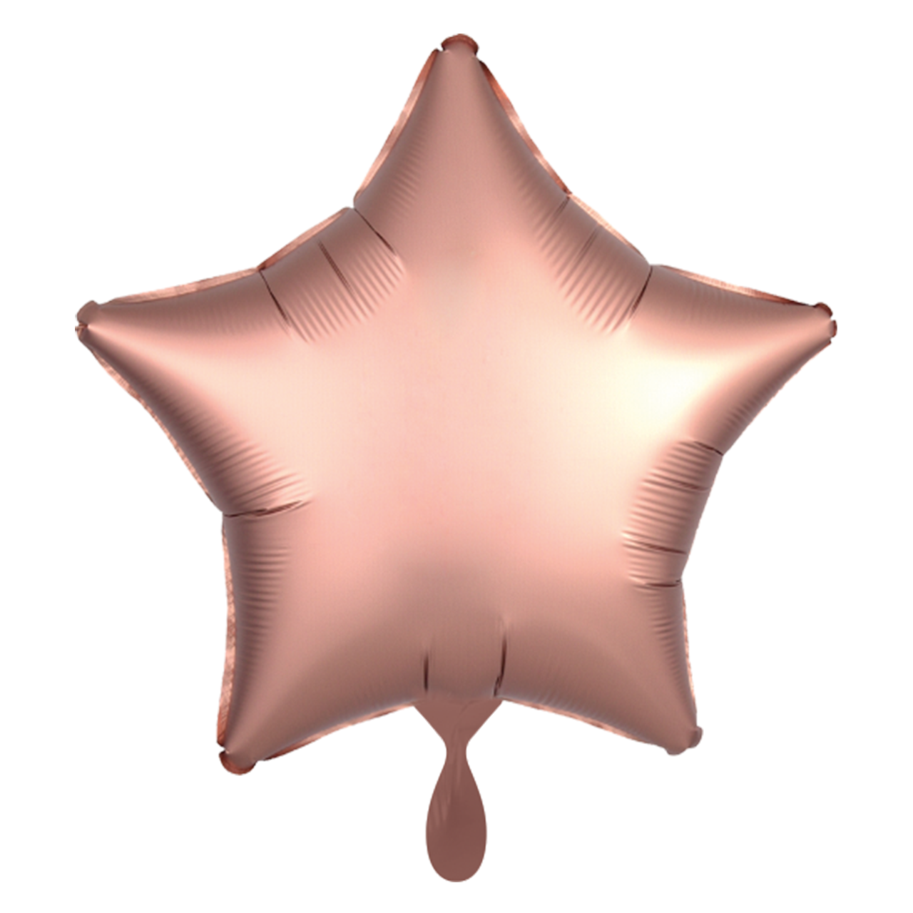 Stern - Satin Rosegold - Dekoballon - 5 Ballons