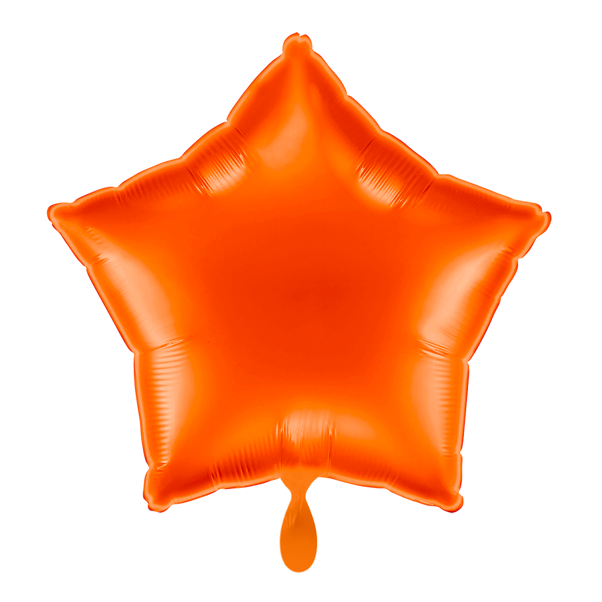 Stern - Orange - Dekoballon - 5 Ballons