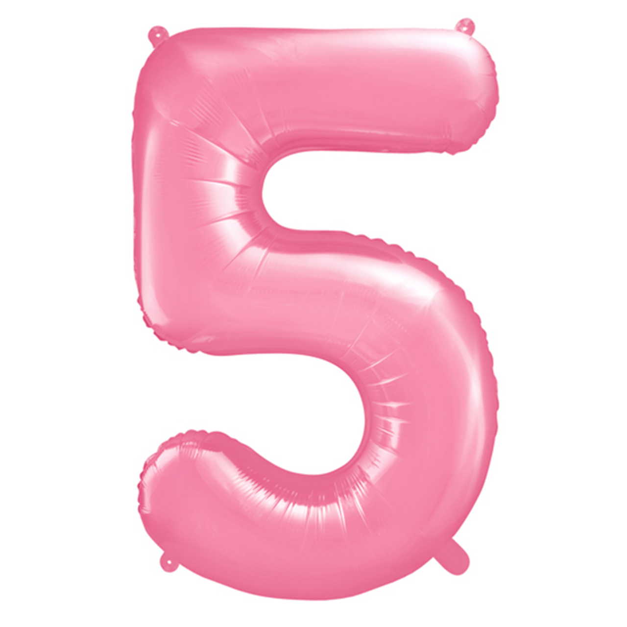 Zahl 5 - Rosa - Ø 86 cm - 5 Ballons