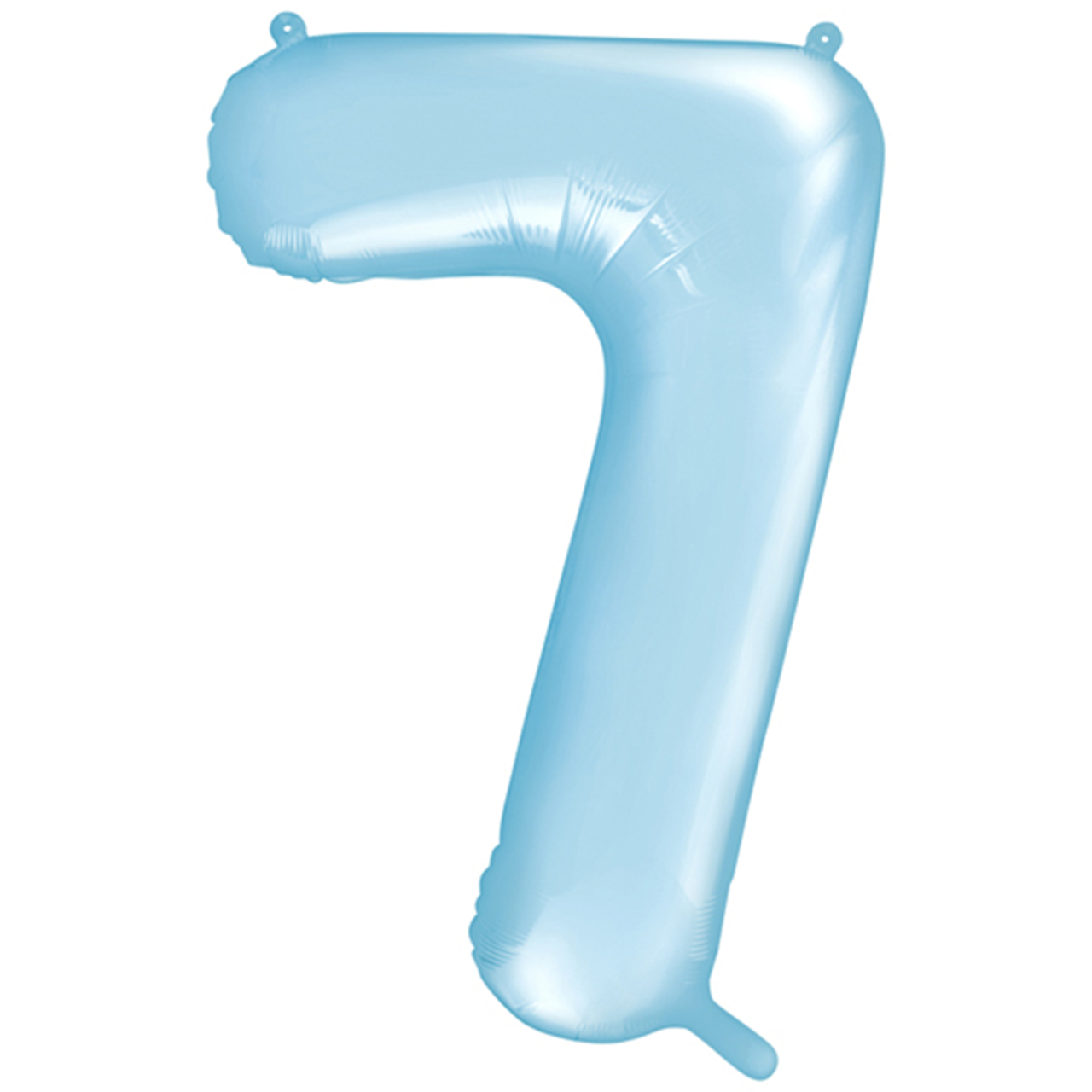 Zahl 7 - Babyblau - Ø 86 cm - 5 Ballons