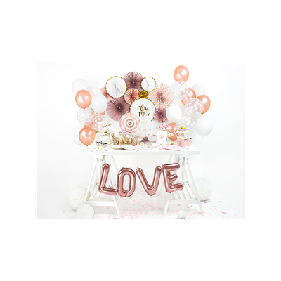 Girlande Love in Rosegold | 140 cm - 6 Ballons