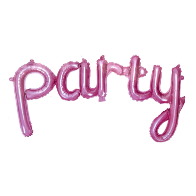 Girlande Party in Rosa | 80 cm - 3 Ballons