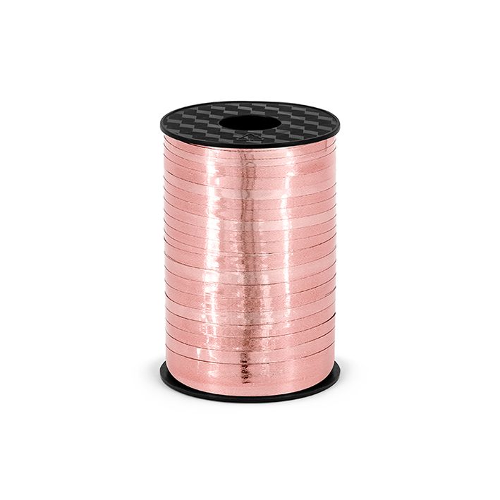 Ballonband - Metallic Rosegold - 225m / 5mm - 2 Stück