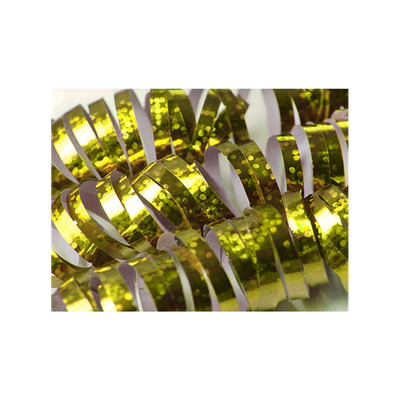 Holografische Luftschlangen - Gold - 5 Stück